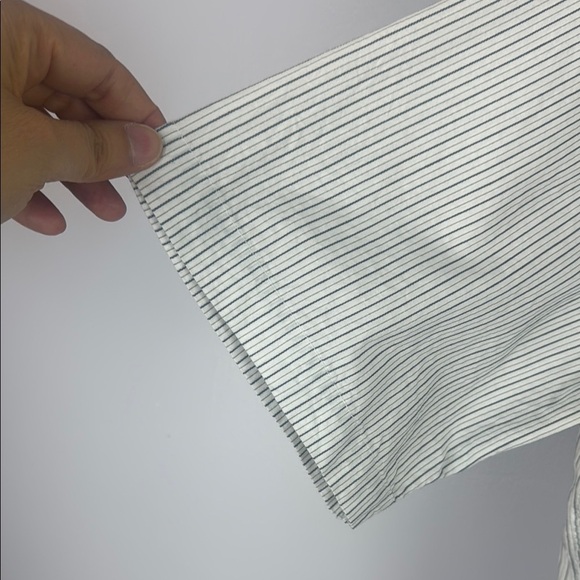 Billabong Gray Stripped Casual Button Down Shirt Short Sleeves Size Large - Picture 5 of 13